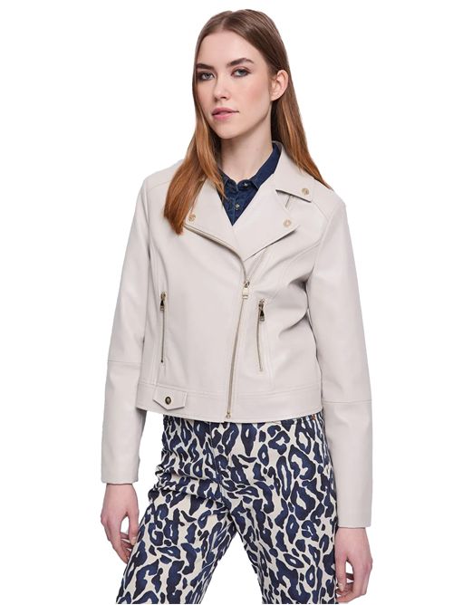 GAUDÌ JEANS Faux Leather Biker Jacket GAUDI JEANS | 521BD380022212